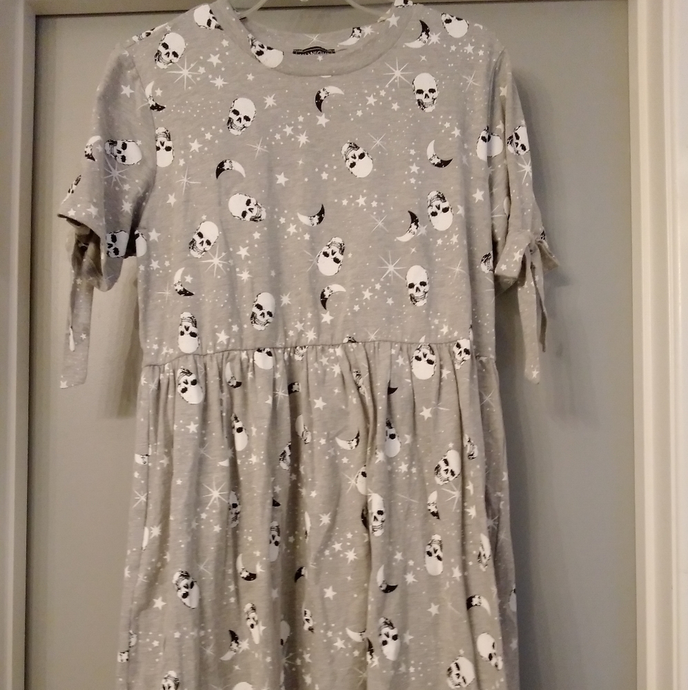 Hot Topic Midnight Hour Skull Moon Stars Dress